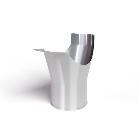 Воронка выпускная D185/150 RAL9003