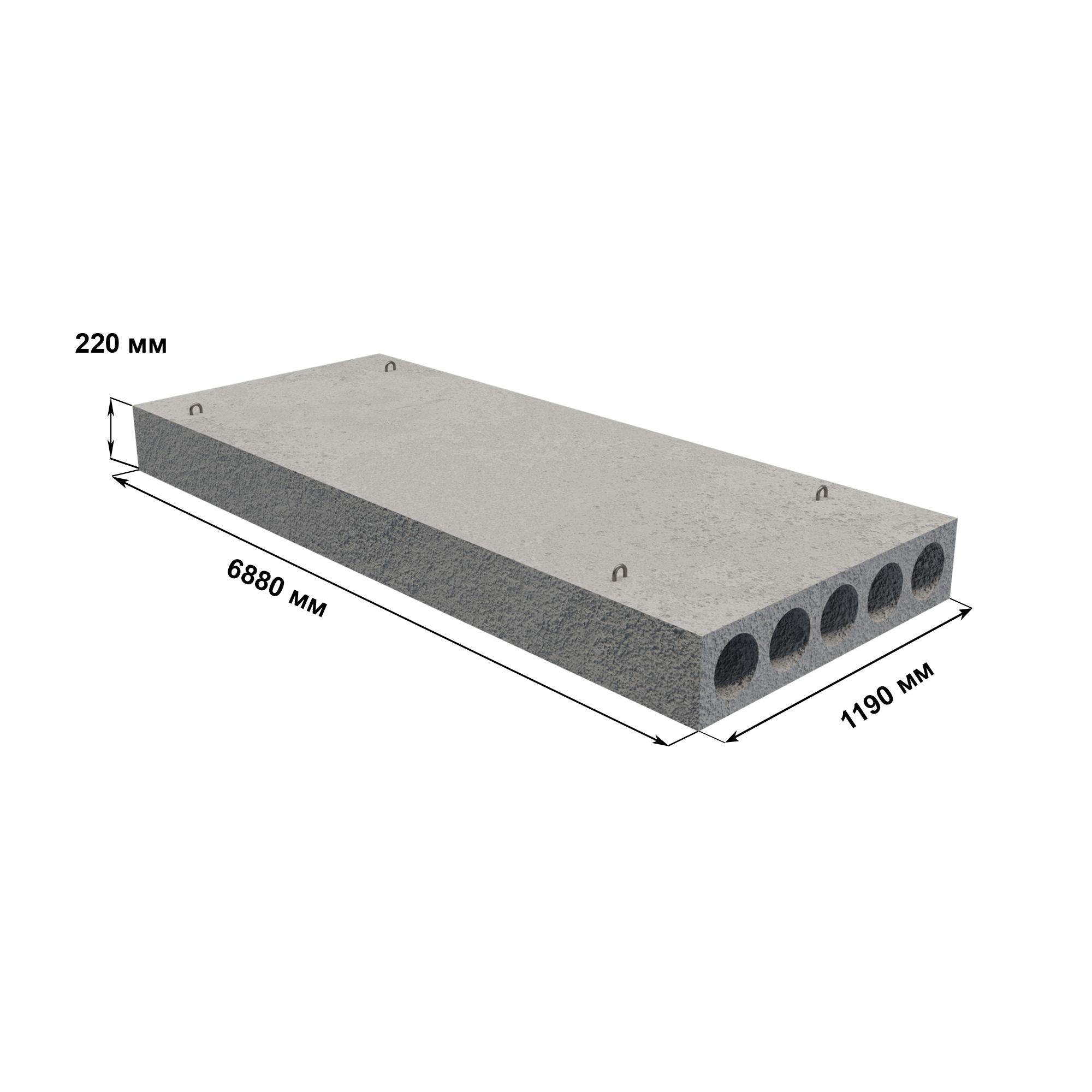 Плита перекрытия РАФФ 2180x990x220