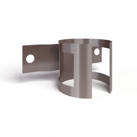 Держатель трубы D90 (на дерево) GS RAL8017